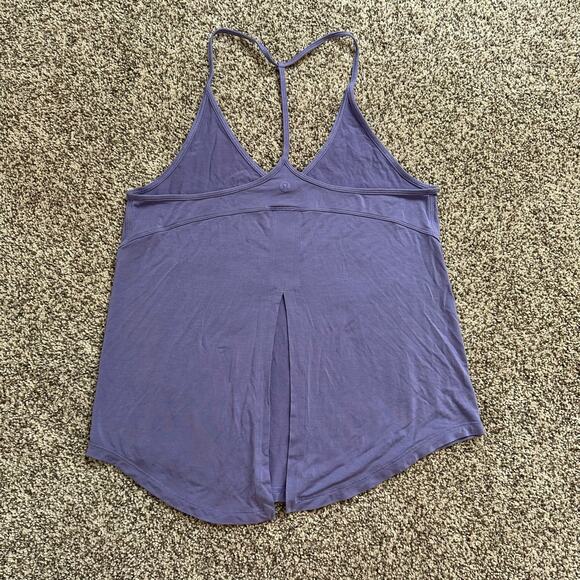 Lululemon purple sleeveless tie back spaghetti strap tank top - Picture 7 of 10